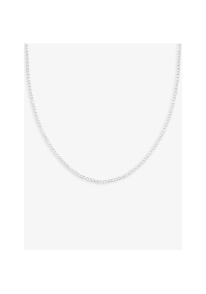 Womens Astrid & Miyu Gleam Rhodium-Plated Brass and Zirconia Chain Necklace