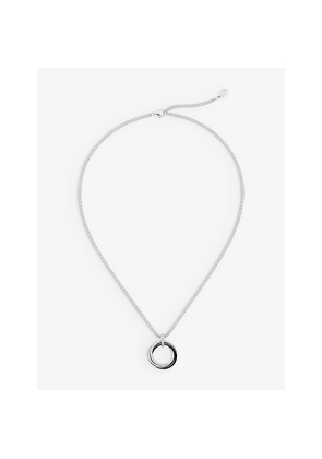 Cartier Trinity 18ct White-Gold, Ceramic and 0.35ct Brilliant-Cut Diamond Pendant Necklace