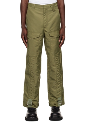 Simone Rocha Khaki Cinch Strap Trousers