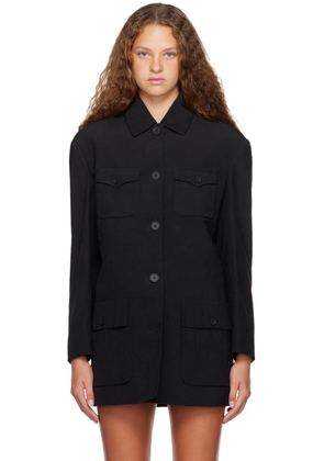 SHANG XIA SSENSE Exclusive Black Blazer