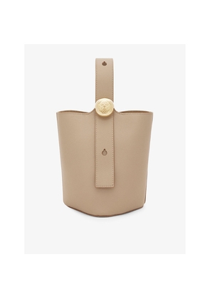Womens Loewe Pebble Mini Leather Bucket Bag