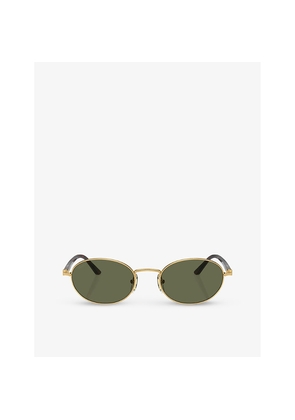 Womens Persol Po1018S Ida Round-Frame Metal Sunglasses