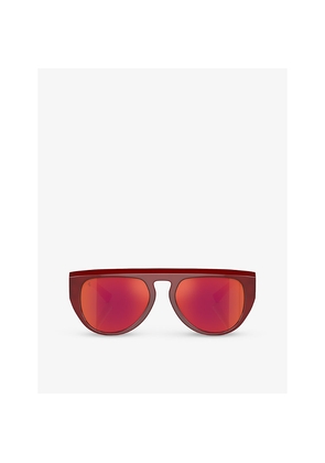 Womens Ferrari Fh2005U Pilot-Frame Acetate Sunglasses