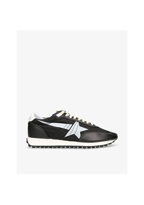Mens Golden Goose Marathon Runner Leather and Mesh Low-Top Trainers