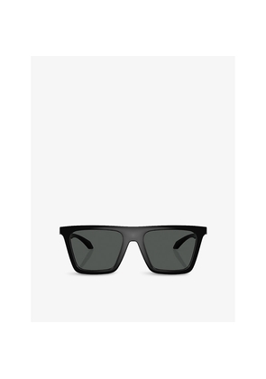 Versace Ve4468U Rectangular-Frame Acetate Sunglasses