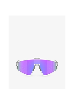 Womens Oakley Oo9404 Latch Shield-Frame Acetate Sunglasses