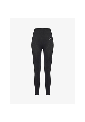 Womens Gymshark Vital 2.0 Logo-Print Stretch-Jersey Leggings