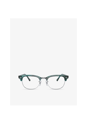 Womens Ray-Ban Rx5154 Clubmaster Square-Frame Acetate Optical Glasses