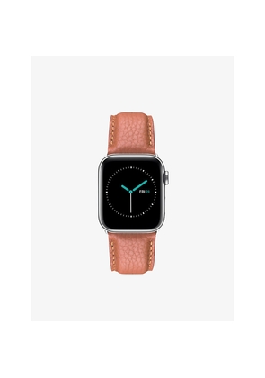Mintapple Apple Watch Grained-Leather and Stainless-Steel Strap 40mm