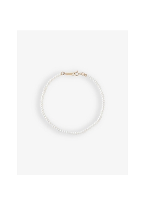 Womens Mizuki Dancing Pearl 14ct Yellow-Gold and Freshwater Pearl Bracelet
