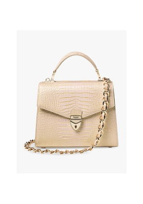 Womens Aspinal Of London Mayfair Leather Shoulder Bag