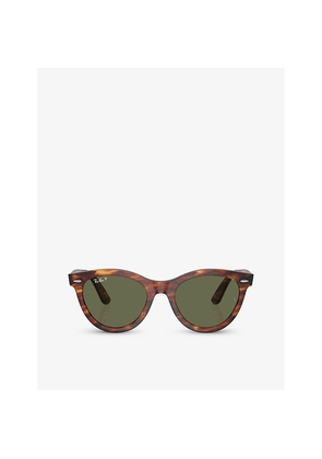 Womens Ray-Ban Rb2241 Wayfarer Way Round-Frame Propionate Sunglasses