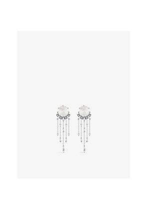 Womens Thomas Sabo Winter Sun Rays Milky Quartz, Zirconia and Sterling Silver Earrings