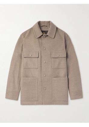 Loro Piana - Darcy PECORA NERA® Wool-Felt Overshirt - Men - Neutrals - M