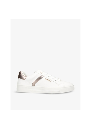 Womens Carvela Daze Faux-Leather Low-Top Trainers