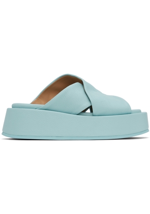 Marsèll Blue Piattaforma Sandals