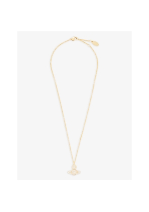 Womens Vivienne Westwood Jewellery Carmela Brass and Cubic Zirconia Necklace