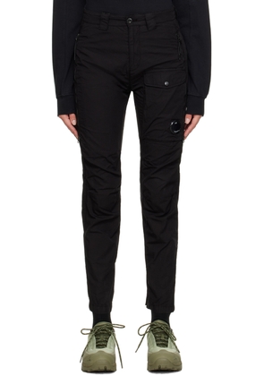 C. P. Company Black Five-Pocket Trousers