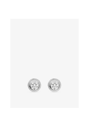 Cartier D'Amour Small 18ct White-Gold and 0.09ct Brilliant-Cut Diamond Stud Earrings