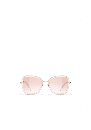Womens Chanel Ch4277B Square-Frame Metal Sunglasses
