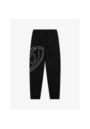 Mens Diesel P Marky Megoval Brand-Embroidered Cotton Jogging Bottoms