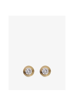 Cartier D'Amour Small 18ct Yellow-Gold and 0.09ct Brilliant-Cut Diamond Stud Earrings