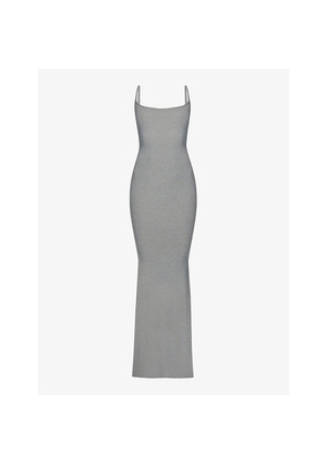 Womens Skims Straight-Neck Stretch-Jersey Maxi Nightdress