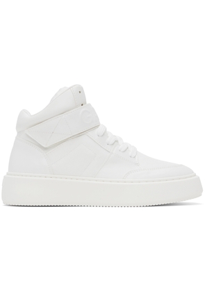 GANNI White Sporty Mix High-Top Sneakers