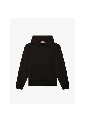 Mens Diesel S-Macs Logo-Embroidered Relaxed-Fit Cotton-Jersey Hoody