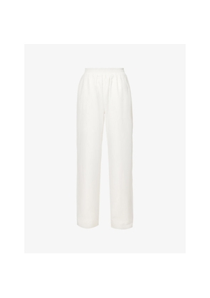 Womens Adanola Pull-On Relaxed Cotton Trousers