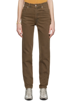 Eckhaus Latta Brown & Silver 'El Jean' Jeans