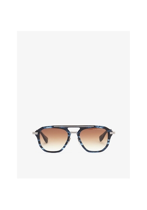 Womens Dita Dts416 Terracraft Aviator-Frame Titanium and Acetate Sunglasses