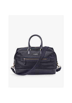 Mens Aspinal Of London Logo-Embellished Woven Duffle Bag