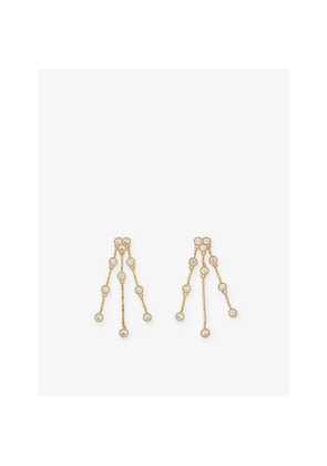 Maje Nelibo Crystal-Embellished Gold-Tone Brass Drop Earrings