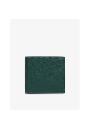 Mens Smythson Panama Grained Leather Wallet
