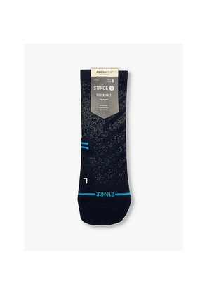 Mens Stance Run Light Branded-Print Stretch-Woven Socks