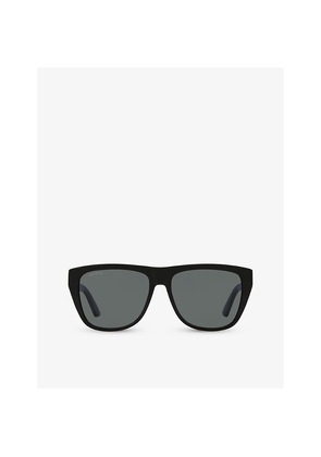 Womens Gucci Gg0926S Rectangular-Frame Acetate Sunglasses