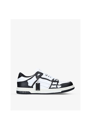 Mens Amiri Skel Panelled Leather Low-Top Trainers