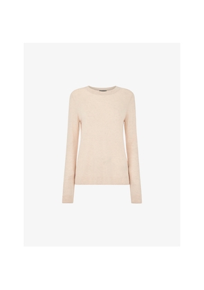 Womens Whistles Annie Slim-Fit Metallic-Knitted Jumper