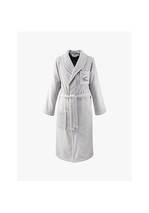 Womens Lacoste L René Logo-Embroidered Cotton-Terry Bathrobe