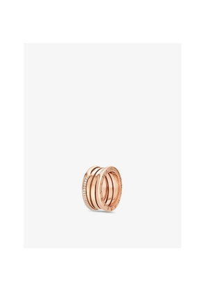 Bvlgari B.Zero1 18ct Rose Gold and 0.18ct Round Brilliant-Cut Diamond Ring