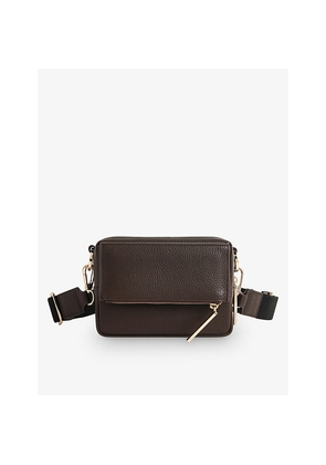 Womens Whistles Bibi Pebbled-Leather Cross-Body Bag