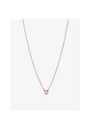 Tiffany & Co Diamonds By The Yard 18ct Rose-Gold and 0.07ct Brilliant-Cut Diamond Pendant Necklace