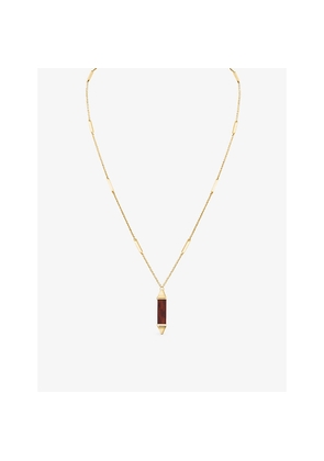 Les Berlingots De Cartier Large 18ct Yellow-Gold and Snakewood Pendant Necklace