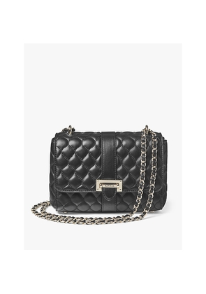 Womens Aspinal Of London Lottie Branded-Hardware Quilted Leather Shoulder Bag