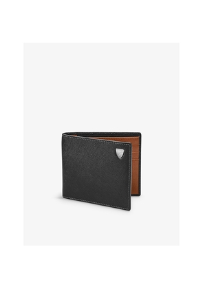 Mens Aspinal Of London Billfold Logo-Embellished Leather Wallet