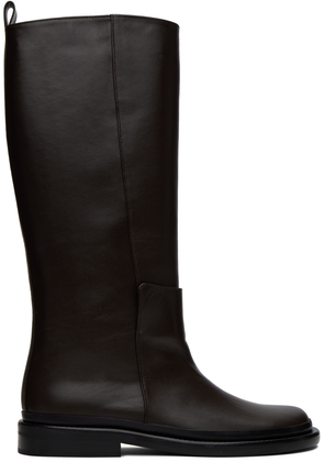 LOW CLASSIC Brown Pull-Loop Boots