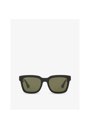 Gucci Gg0001Sn Square-Frame Acetate Sunglasses