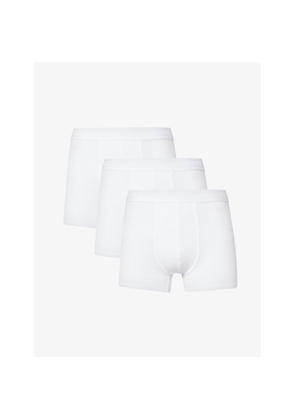 Mens Che Elasticated-Waistband Pack Of Three Stretch-Woven Trunks
