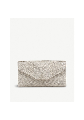 Womens LK Bennett Lucia Embellished Woven Clutch